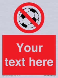 Custom No Ball Games Sign